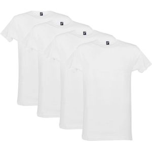 Alan Red heren 4P O-hals shirts derby wit