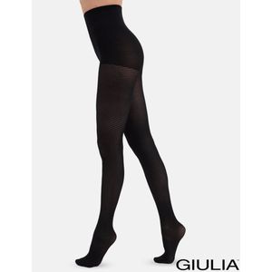 Giulia Panty - Inlay 60 - Fantasie - 60 Denier - Zwart - Large