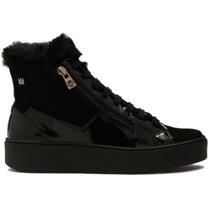 Insulated high-top sneakers with zipper