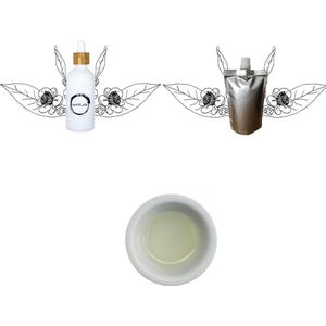 Camellia olie in navulbaar glazen pipet flesje 100ml + navulling 100ml - plasticvrij verpakt - vegan - dierproefvrij en zonder chemische toevoegingen - camellia huidolie