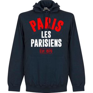 Paris Saint Germain Established Hooded Sweater - Navy - XL