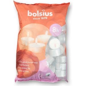 Bolsius Theelichten Wit 8 branduren