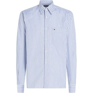 Tommy Hilfiger Popeline Dunnen Streep S Overhemd R - Streetwear - Volwassen