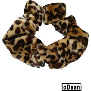 oDaani Scrunchie – Panter – Haarelastiek - Comfortabel – Makkelijk – Hoge kwaliteit