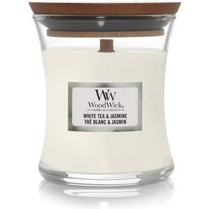 WoodWick Geurkaars Mini White Tea & Jasmine 85 gr