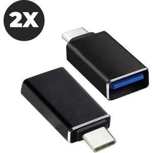 USB C naar USB 3.0 Converter / Splitter - USB-C verloopstuk voor Macbook - 2st.