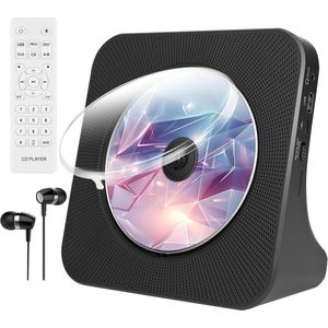 Draagbare CD-speler met Bluetooth 5.0 en Ingebouwde Stereoluidsprekers