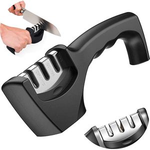 Messenslijper - Doortrekslijper - Velvin Messa - 3 Standen - Anti-slip - Ergonomisch - Zwart