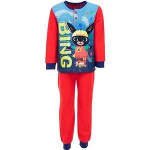 Bing pyjama rood fleece - Kinderpyjama - Pyjama van Bing - Slapen - Kinderen - Pyjama voor jongens - Pyjama voor meisjes - Pyjama voor kinderen - Extra warm
