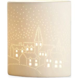 Gilde handwerk - Lamp - Porselein - Dorpje - Eclips - 20x10x17cm