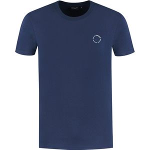 Ballin Amsterdam - Heren Regular fit T-shirts Crewneck SS - Navy - Maat XS