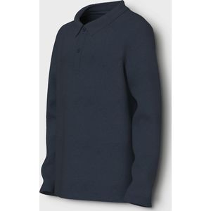 Poloshirt - Piqué Gebreid - Lange Mouwen - Knoopsluiting