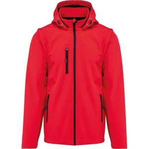 Kariban 3-laagse uniseks softshelljas met afneembare capuchon en mouwen K422 - Red - 3XL