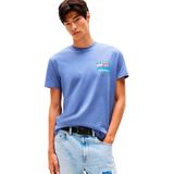 Tommy Jeans - T-shirt - Effen - Regular Fit - Katoen