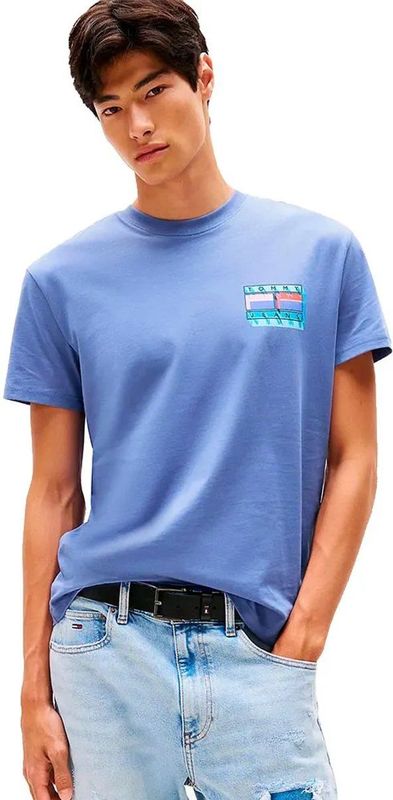 Tommy Jeans - T-shirt - Effen - Regular Fit - Katoen