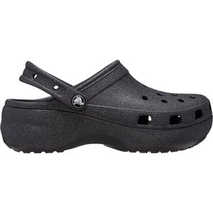 Crocs - Classic Platform Klompen - Zwart - Glitter - Dames