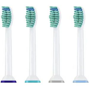 Opzetborstels geschikt voor Philips Sonicare - Tandenborstels - Borsteltjes voor elektrische tandenborstel - Wit - 4 stuks - CHPN