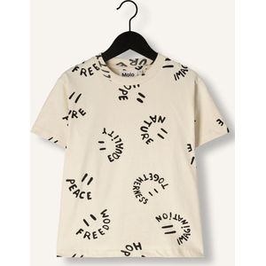 Molo Riley Polo's & T-shirts Jongens - Polo shirt - Ecru - Maat 110