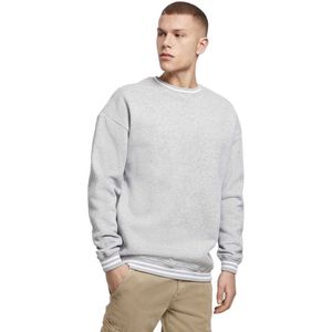Build Your Brand - College Sweat Crew - Sweatshirt - Grijs - 65% Katoen, 35% Polyester, Geborsteld Fleece, 300 g/m²