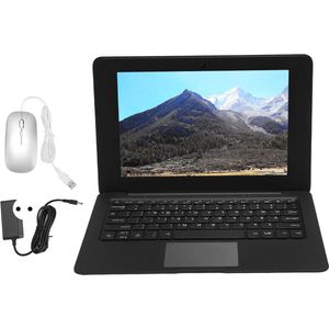 Laptop Computer 10.1 Inch LCD-scherm 2.4GHz Dual Core CPU 64GB ROM voor Office Travel Home EU-stekker 3G+64G .