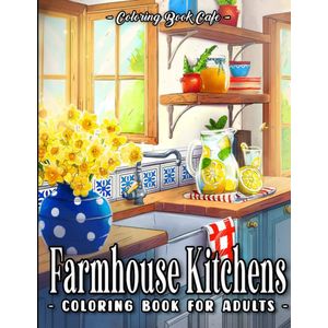 Farmhouse Kitchens - Coloring Book Cafe - Kleurboeken voor volwassenen