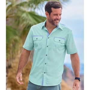 ATLAS FOR MEN - Gevlamd overhemd Pacifique - Heren - Verkrijgbaar in grote maten - XXL