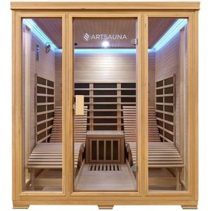 Infraroodcabine Billund - 170x190x 190 cm - Dubbele Technologie - 2 personen