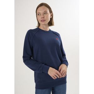 Felix Hardy Basic Sweatshirt Ronde Hals Katoen Dames Navy - L
