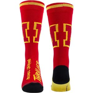 Michael Jackson Thriller Texturised Boucle Varsity \'M\' Crew Socks (One Size - EU 40-46)