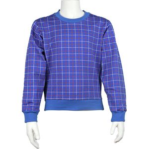Sweater Squares on blue, Louise Le Loup - kids Sweat French Terry - Unisex