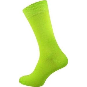 Neon sokken geel - felgekleurde sokken - teddy socks - maat 35/41