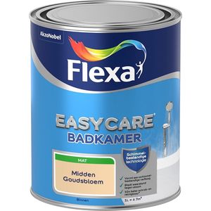 Flexa Easycare Muurverf - Badkamer - Mat - Mengkleur - Midden Goudsbloem - 1 liter