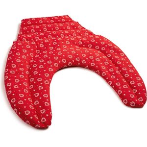 Warmtekussen met rugdeel | Hart-rood | Nekkussen en Rug Warmtekussen