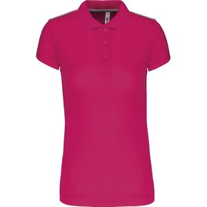 Damessportpolo 'Proact' met korte mouwen Fuchsia - L