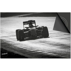 Inductie beschermer 71x52 - afdekplaat inductie mat - Dietrix Kookplaat beschermer - DELUXE - Sport - Max Verstappen F1 Circuit Zwart Wit
