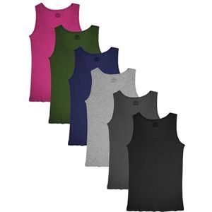 Dames Katoenen Tanktops 6-Packs en 12-Packs - Flexibele Active Wear
