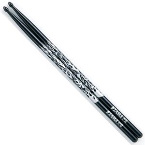 Tama Rhythmic Fire Sticks O5A-F-BS, zwart met zilverenm Muster - Drumsticks