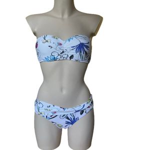 Seafolly - Flower Festival - strapless bikini set - 36 + 36 / 70 + S