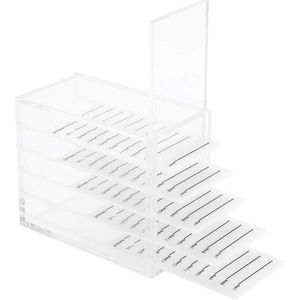 5-laags make-up organizer voor wimpers en wimperlijm - Pallethouder, ideaal cadeau voor vrienden