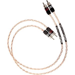 Kimber Kable | TIMBRE 3 | RCA Interlink | 2 x RCA male naar RCA male | V-Telfon afscherming | Ultraplate connectors | 0,75 meter