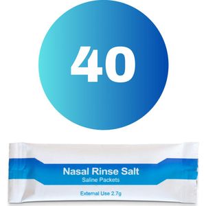 Neus spoelzout - Nasaal Zout - Neusdouche - Nasaal spoel zout - Neuszout - 40 zakjes - KELERINO.