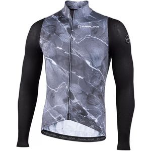 Nalini - Heren - Fietsshirt - Lange mouwen - Wielrenshirt - Najaar - Winter - WARM LS MESH JERSEY - MARBLE/GREY - M