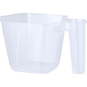 Maatbeker vierkant - Plastic litermaat - Schenkkan - 1 liter