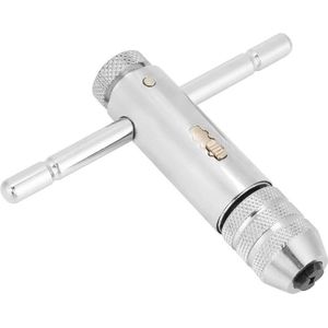Instelbare T-greep ratelschroefbitset voor tap & de set - M3-M8/M5-M12 .