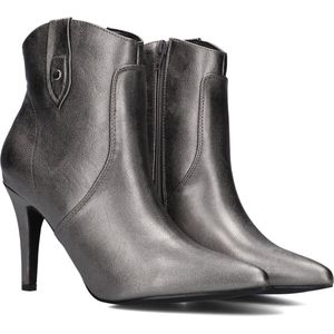 Omoda S8609 Enkellaarsjes - Enkelboots met rits - Dames - Zilver - Maat 37