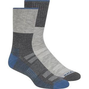 Skechers 1/2 Terry Trail Crew Heren Sokken - Grijs - One Size