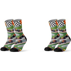 Sock My Feet geschenkdoos sokken heren 39 42 - cadeau voor man - duurzaam - naadloos - Formule 1