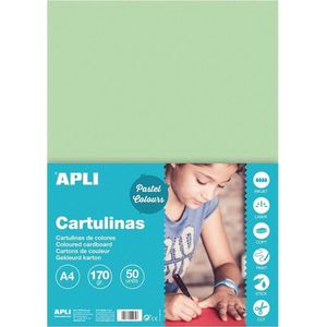 APLI Smaragdgroen Karton A4 170 g/m² - 50 vel