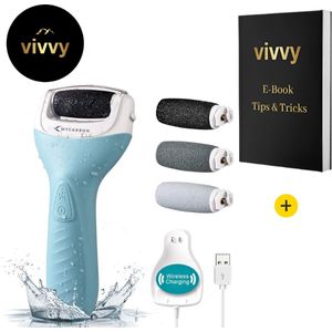 Elektrische Eeltverwijderaar Pijnloos - Voetvijl 3 In 1 - Elektrische Vijl Met 2 Snelheden - 100% Tevredenheidsgarantie - Volledige Pedicure Set - Incl. 3 Opzetstukken & Draadloze Oplader