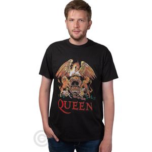 Rockstarz T-shirt Queen ""Classic Crest"" Zwart (XL)